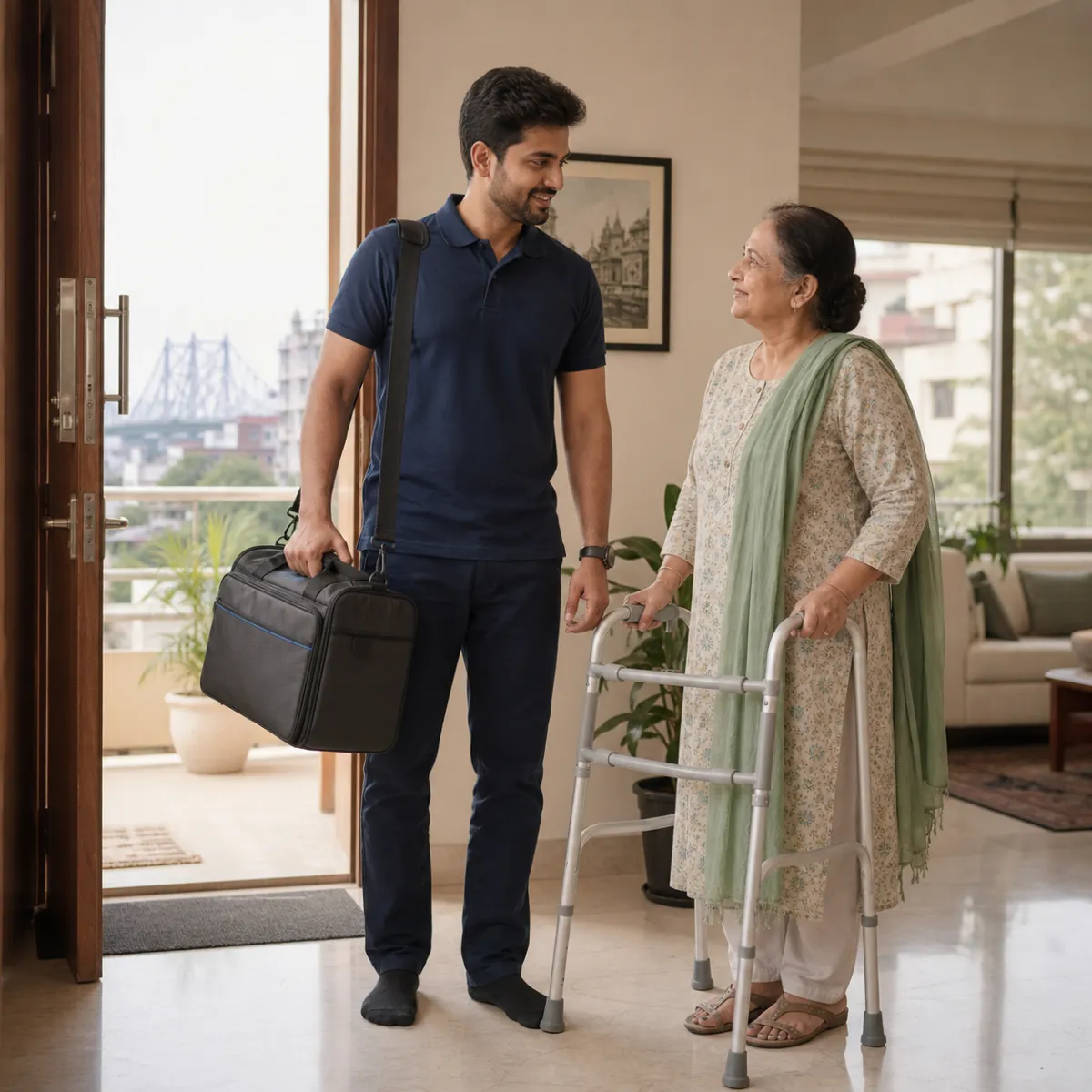 CareMotion Home Exercise Therapy Programs home-visit coverage across Kolkata and nearby areas