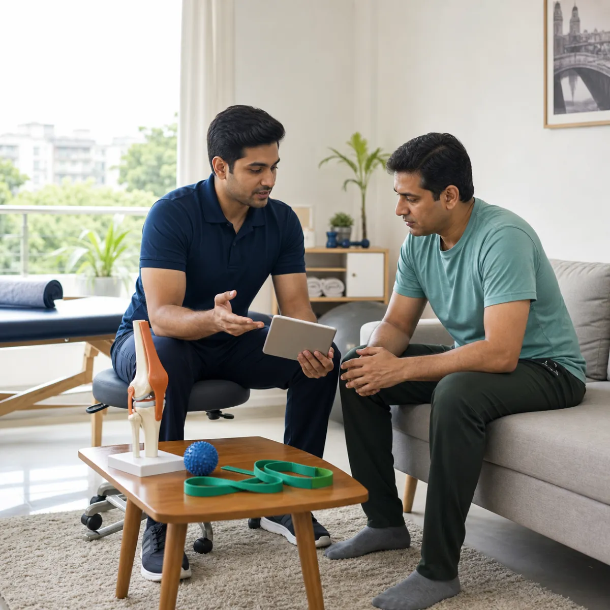 CareMotion physiotherapist delivering a personalized Corporate Wellness Programs service in Kolkata