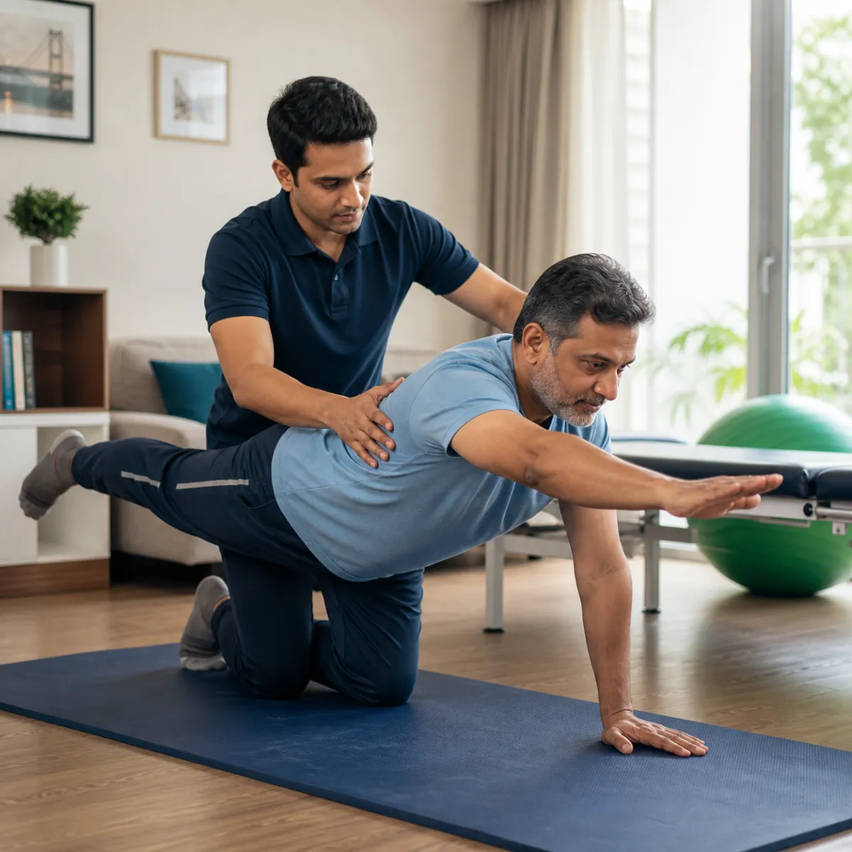 Physiotherapist guiding a structured Corporate Wellness Programs treatment session in Kolkata