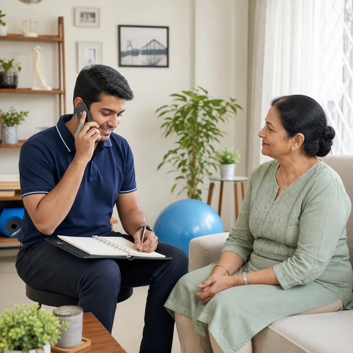 Contact CareMotion to discuss a Home Exercise Therapy appointment in Kolkata