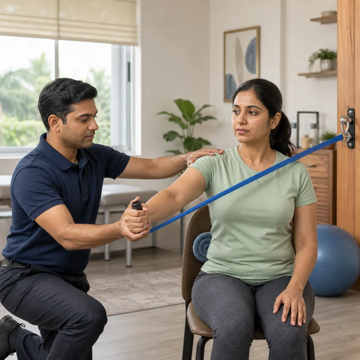 Evidence-informed techniques and equipment used during Frozen Shoulder Rehabilitation in Kolkata