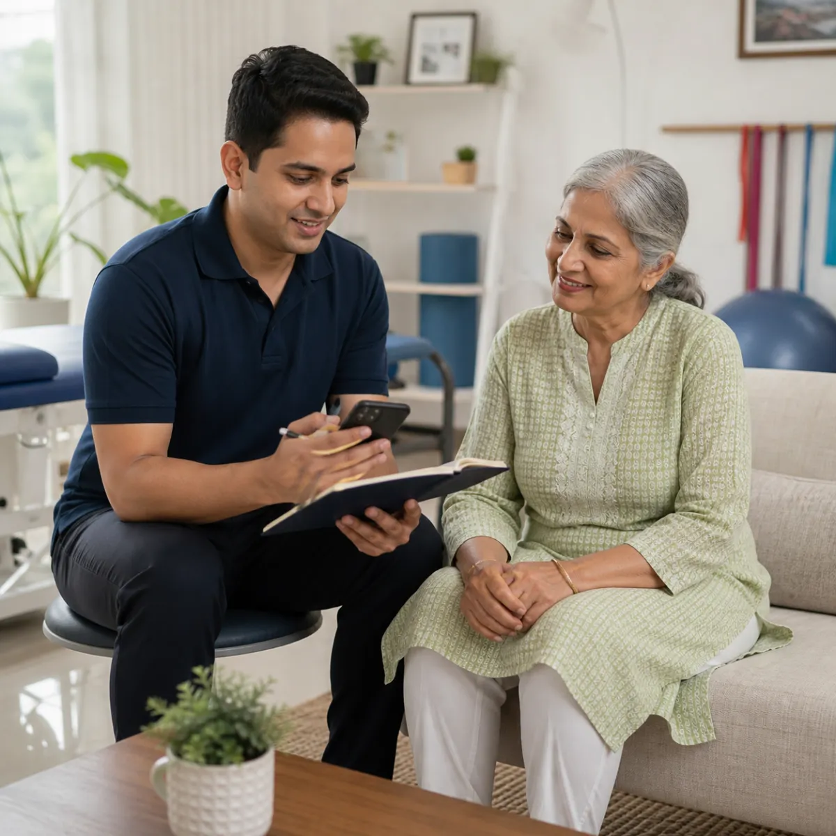 Contact CareMotion to discuss a Geriatric Exercise Therapy appointment in Kolkata