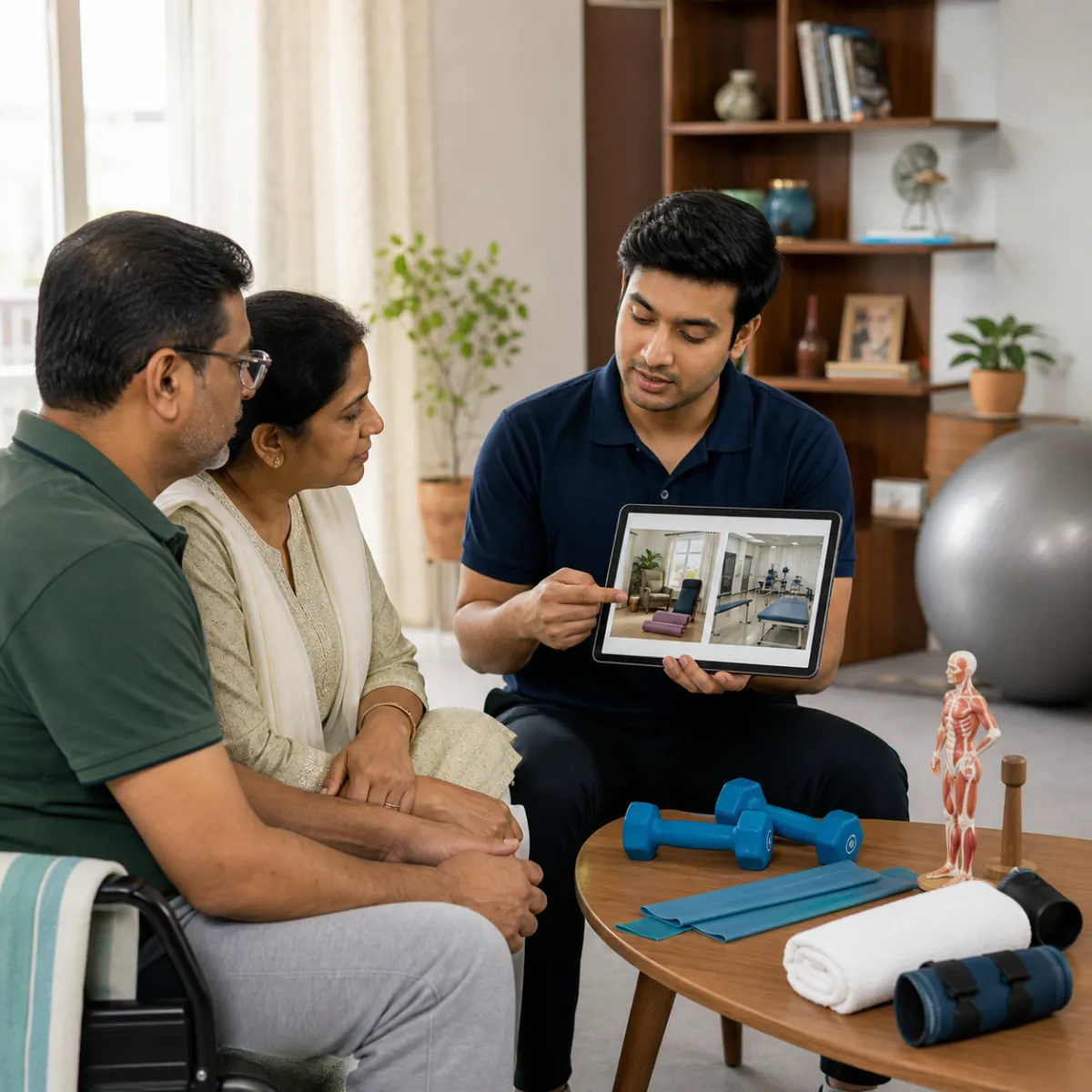 CareMotion physiotherapist delivering a personalized Guillain-Barré Syndrome Rehabilitation service in Kolkata