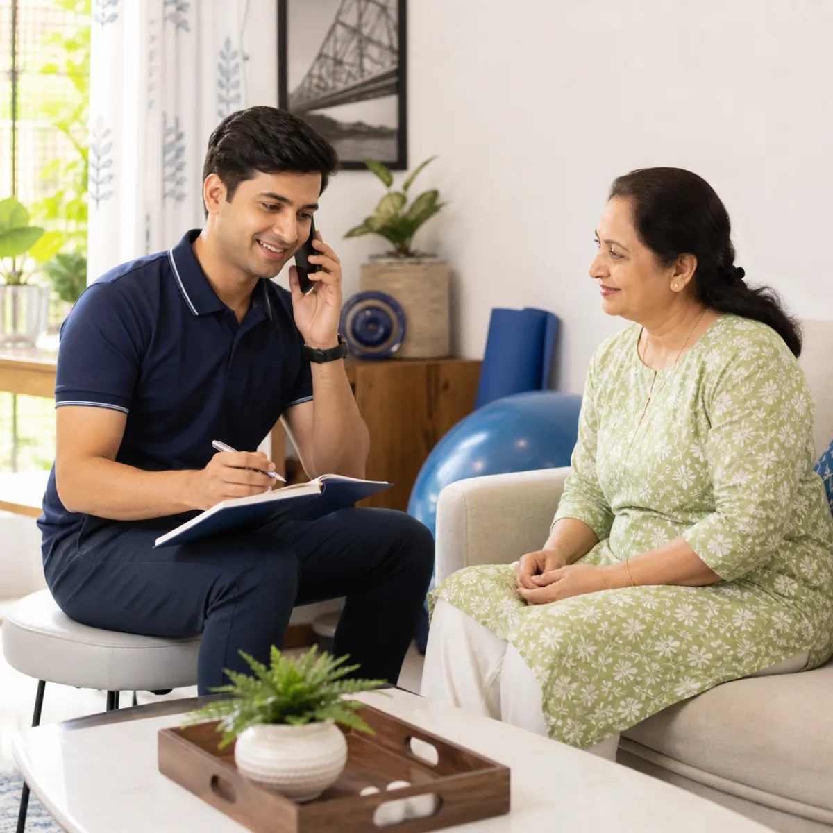 Contact CareMotion to discuss a Home Physiotherapy appointment in Kolkata