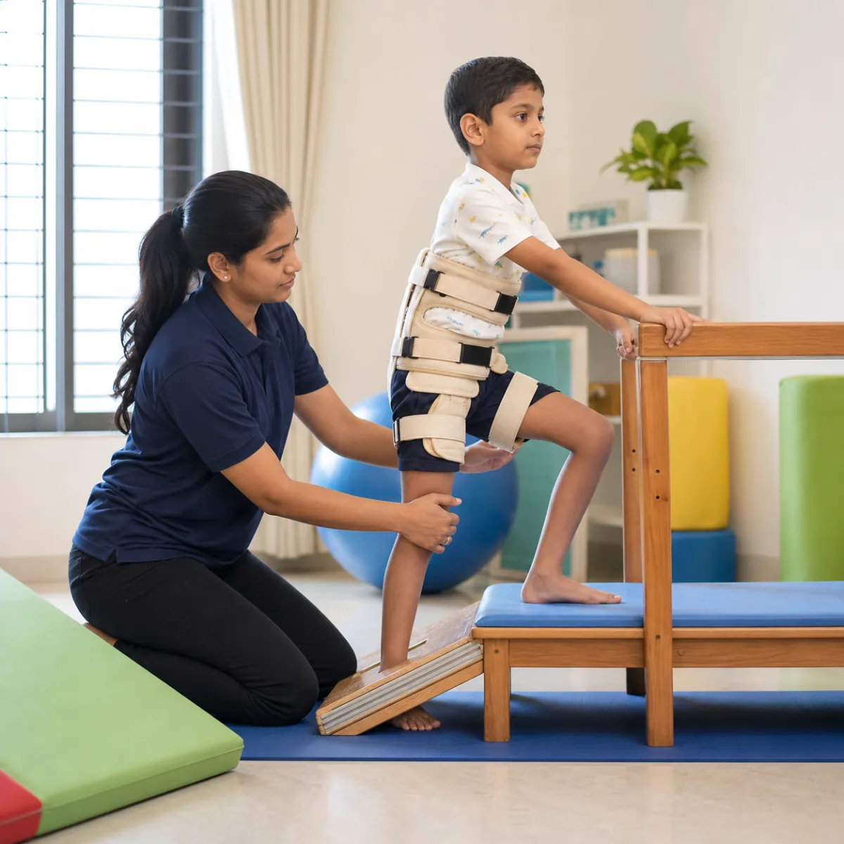Evidence-informed techniques and equipment used during Paediatric Rehabilitation in Kolkata