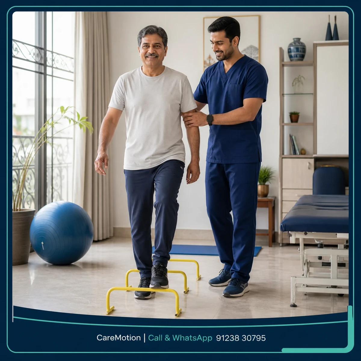 Patient experiencing relief through pain management physiotherapy interventions in Kolkata