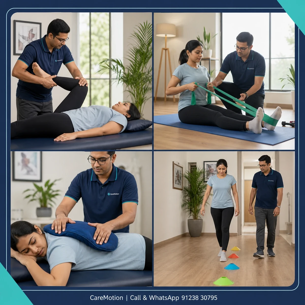 CareMotion physiotherapist delivering targeted Pain Management interventions in Kolkata