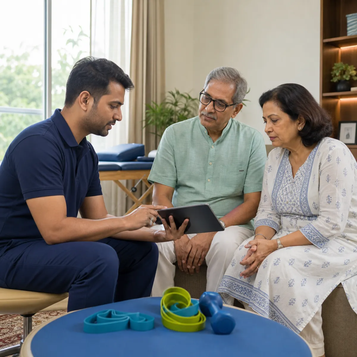 CareMotion physiotherapist delivering a personalized Palliative Physiotherapy service in Kolkata