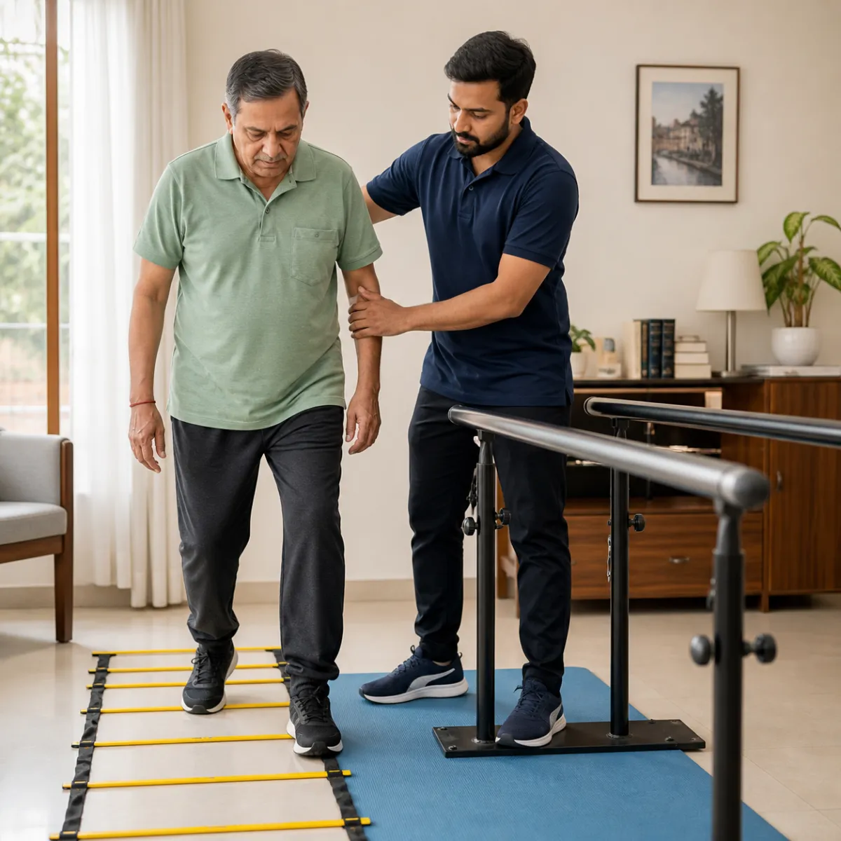 Evidence-informed techniques and equipment used during Parkinson's Physiotherapy in Kolkata
