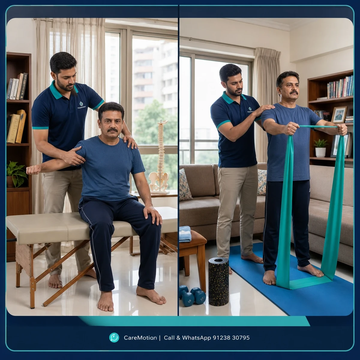 Step-by-step process of receiving local Home Based Physiotherapy in Park Circus