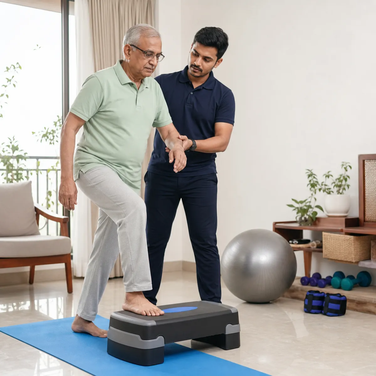 Evidence-informed techniques and equipment used during Senior Health and Mobility Check-Up in Kolkata