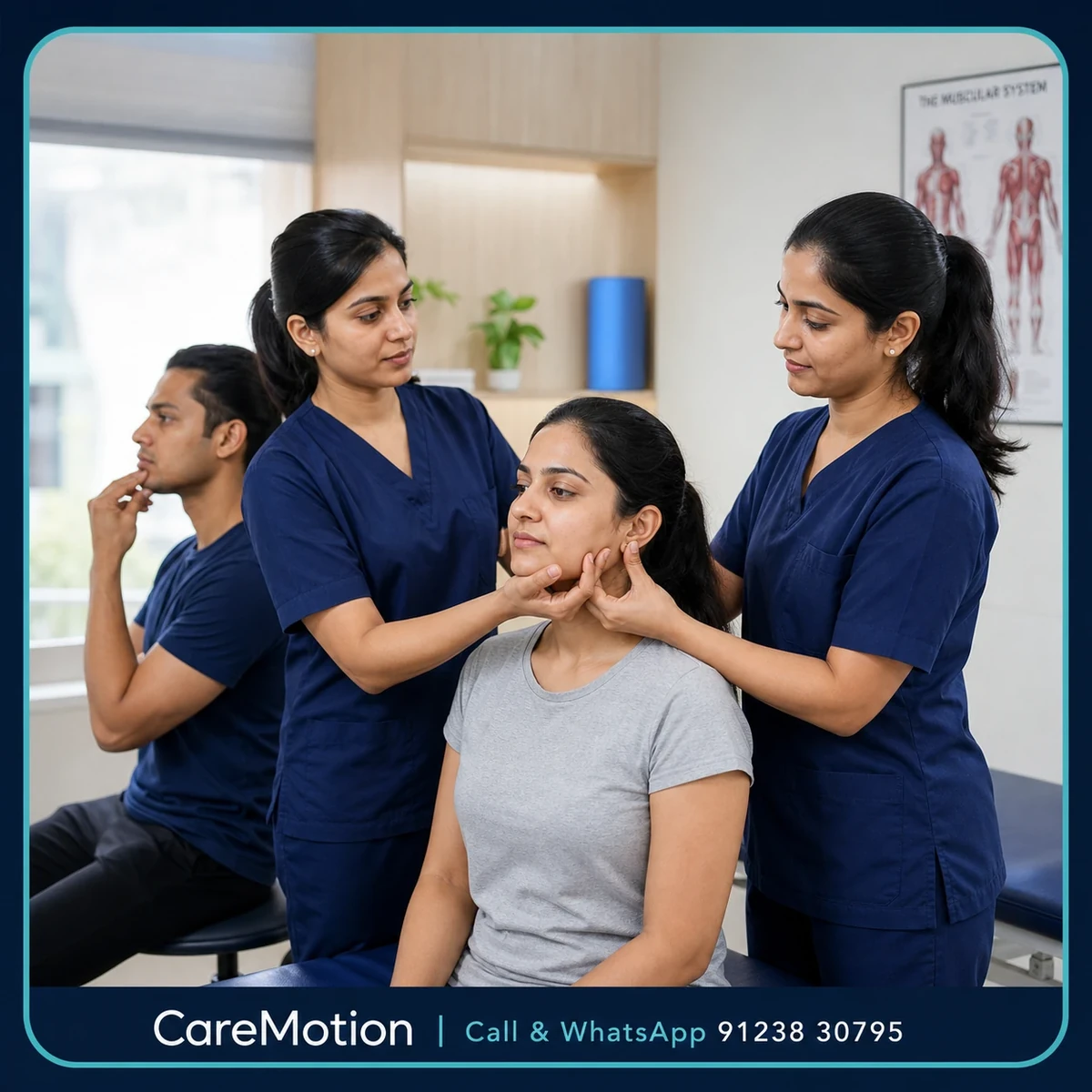 CareMotion physiotherapist delivering individualized TMJ Physiotherapy in Kolkata